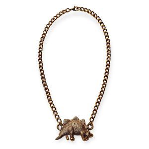 Vintage Stegosaurus Dinosaur Pendant Necklace
